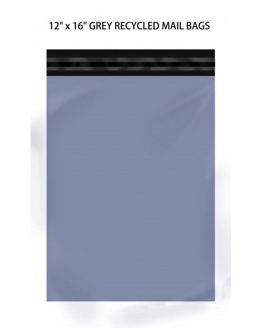 100 x 12" x 16" Grey Recycled Mail Bags