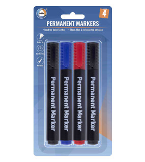 4Pk Permanent Markers