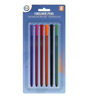 6Pk Fineliner Pens