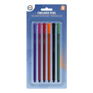 6Pk Fineliner Pens