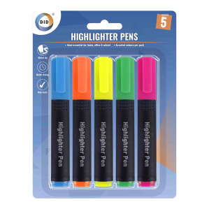 5Pk Highlighter Pens