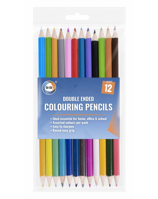 12Pk Double Ended Colouring Pencils