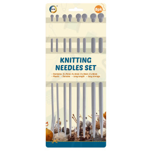 8pc Knitting Needles Set