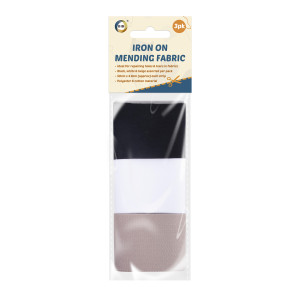 3Pk Iron On Mending Fabric