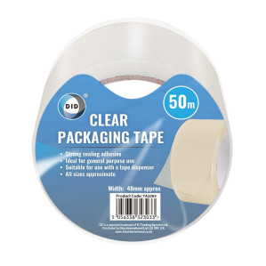 50m x 48mm Clear Packaging Tape