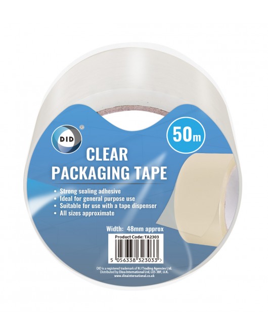 50m x 48mm Clear Packaging Tape