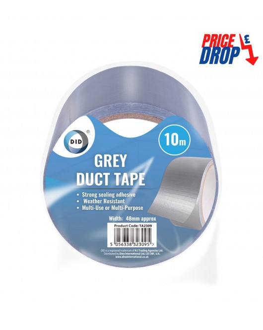 10m x 48mm Grey Duct Tape