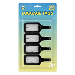4pc Luggage Tags