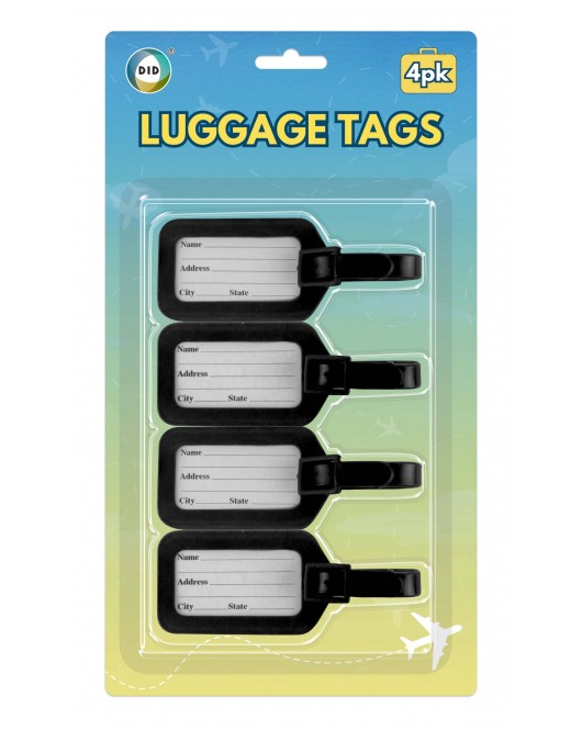 4pc Luggage Tags