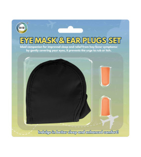 Eye Mask & Ear Plugs Set