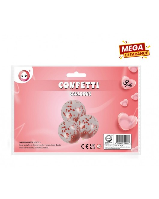 3pc Confetti Balloons
