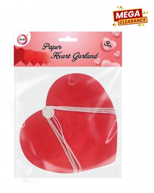 3m Paper Heart Garland
