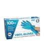 100pc x-Large Powder Free Blue Vinyl Gloves 100pc x-Large Powder Free Blue Vinyl Gloves