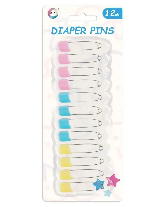 12pc Diaper Pins