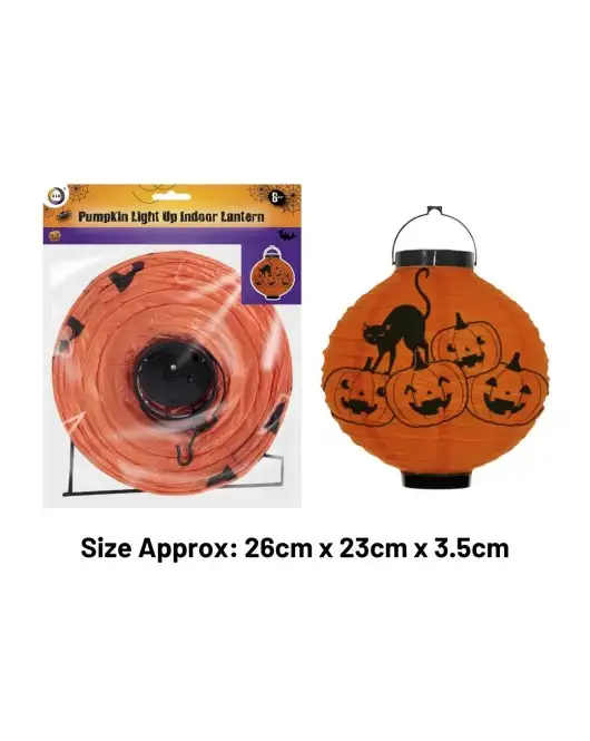 Pumpkin Light Up Indoor Lantern