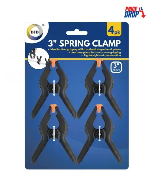 4pc 3" Spring Clamps
