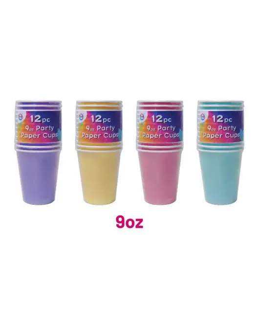 12pc 9oz Party Paper Cups