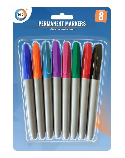 8pc Permanent Markers