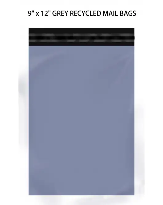 100 x 9" x 12" Grey Recycled Mail Bags
